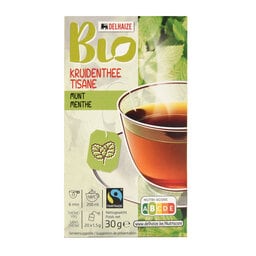 Delhaize | Bio | Kruidenthee | Munt | Zakjes | Fairtrade|Bio 