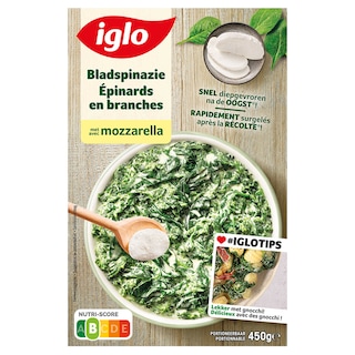 Iglo | Épinards | Branches | Mozzarella 