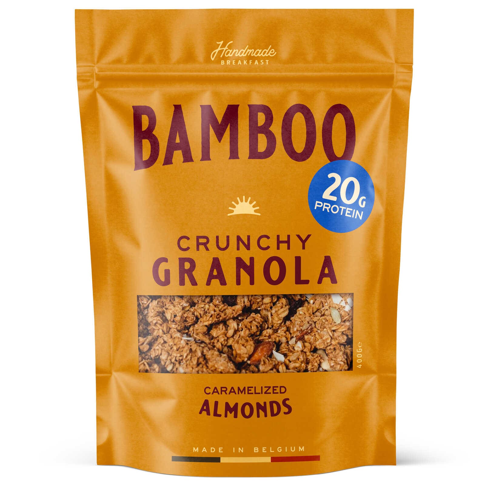 Bamboo Breakfast Granola | Proteïne | Gekaramel. amandelen