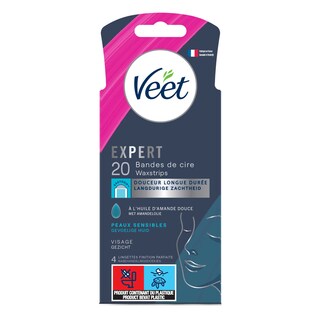 Veet | Expert | Koude wasstrips | Gezicht 20 st