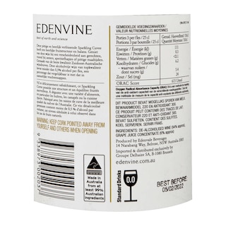Edenvine | 0 % | vin mousseux sans alcool 