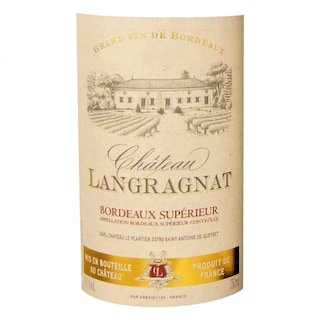 France - Frankrijk | Bordeaux - Bordeaux Supérieur | Château Langragnat | Houten Kist | 2019 | Rood 