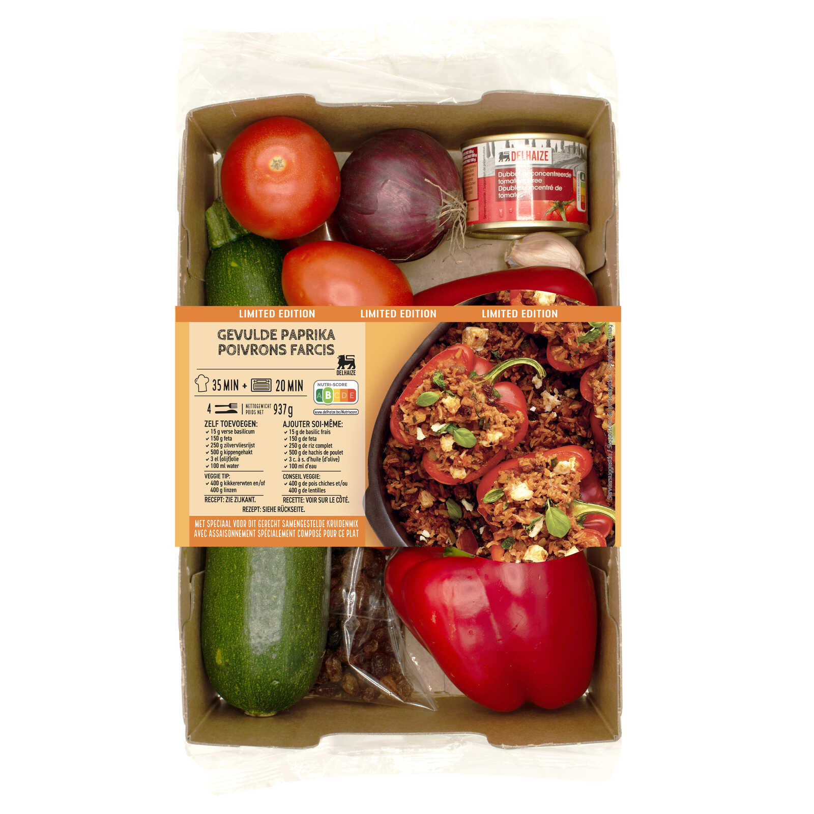Delhaize Maaltijdbox | Gevulde paprika