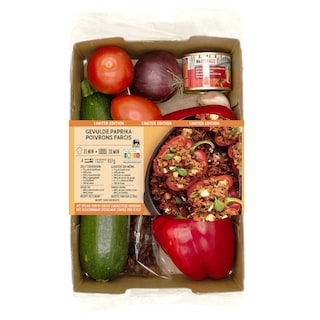 Delhaize | Maaltijdbox | Gevulde paprika 