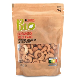 Delhaize | Delhaize | Noix de cajou | Grillées | Salées | Bio 200 gr