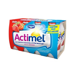 Danone | Actimel | Drinkyoghurt | Aardbei | Vitamine B6 + D 