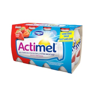 Danone | Actimel | Drinkyoghurt | Aardbei | Vitamine B6 + D 