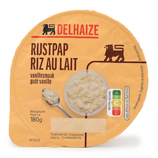 Delhaize | Rijstpap | Vanille 180 gr