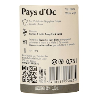 Delhaize | Pays d'Oc | Chardonnay 