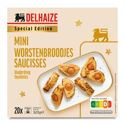 Delhaize | Mini pains | Saucisse 320 gr