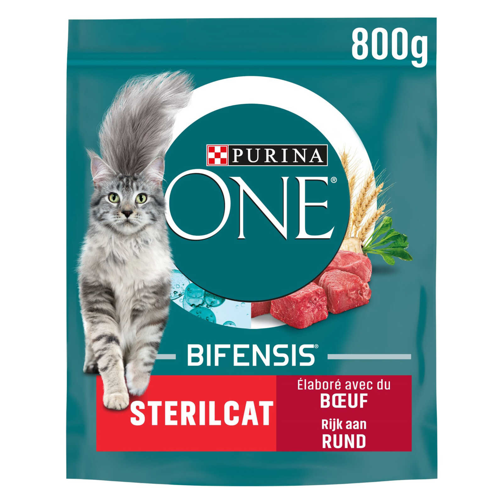 Purina ONE Bifensis | Kattenvoeding | Sterilised | Sterilised | Rund |800g