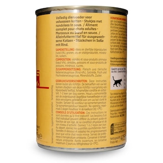 Delhaize | Bouchées chats sauce boeuf 