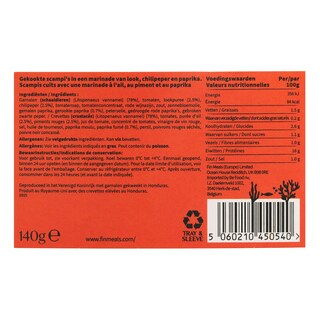 Fin | Scampis | Cuits | Piment & paprika 140 gr