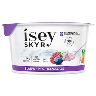 Isey skyr | Myrtille | Framboise | Protéine 170 gr