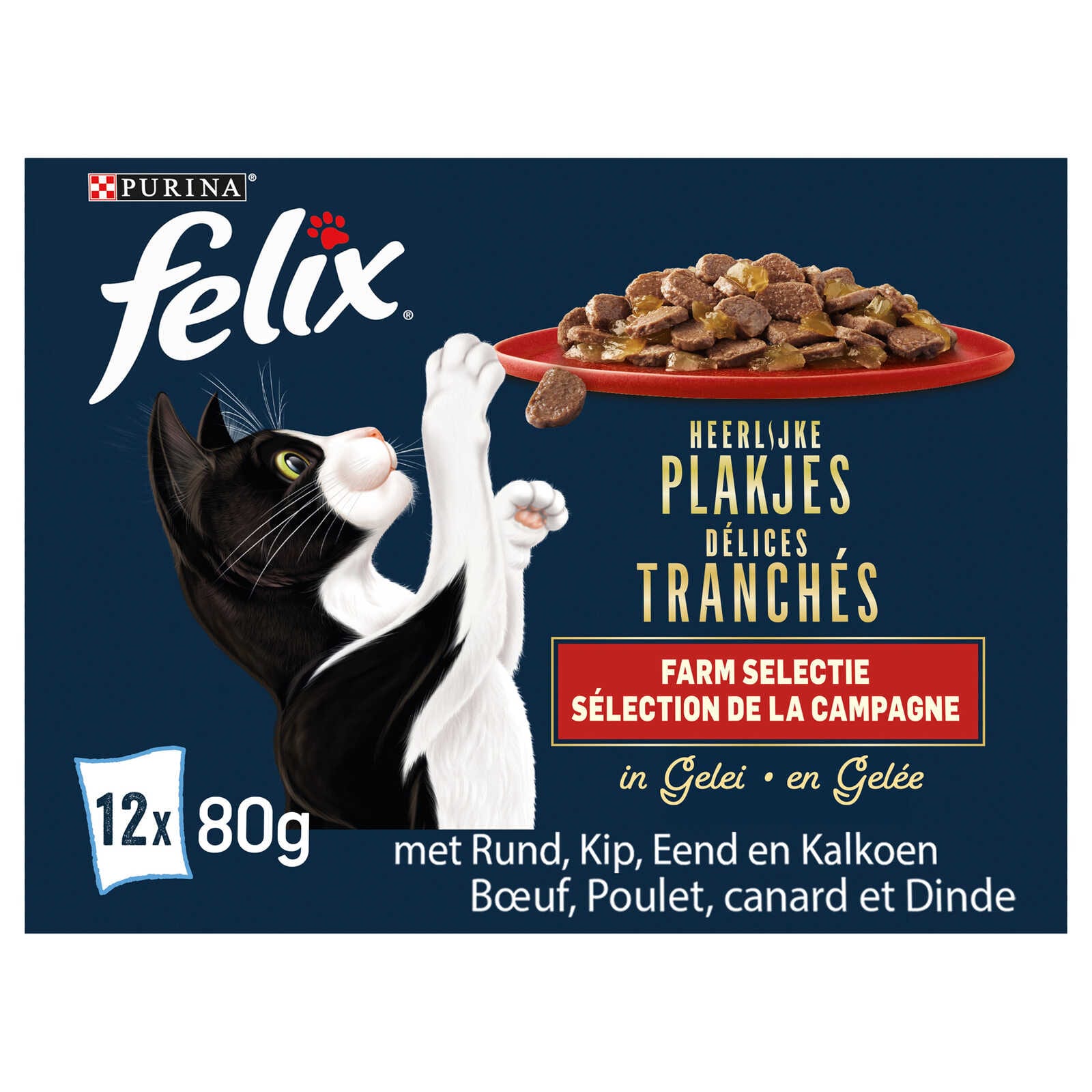 Felix Heerlijke Plakjes | Kattenvoeding | Gelei |  Farm Selectie