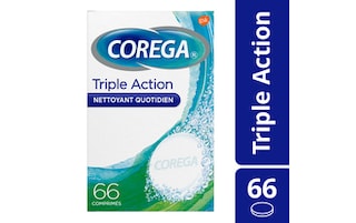 Corega | Reiniger voor Gebitsprothese | Triple Action 
