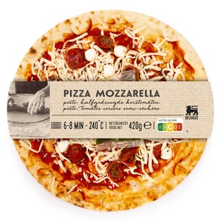 Delhaize | Pizza | Mozzarella | Pesto 420 gr