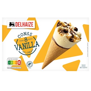 Delhaize | Cornet | Vanille 