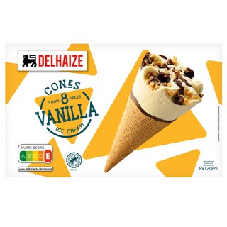 Delhaize | Hoorntje | Vanille 8 x 12 cl
