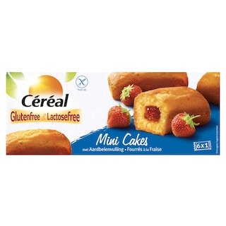 Céréal | Glf | Mini | Cakes | Aardbei | 210G 