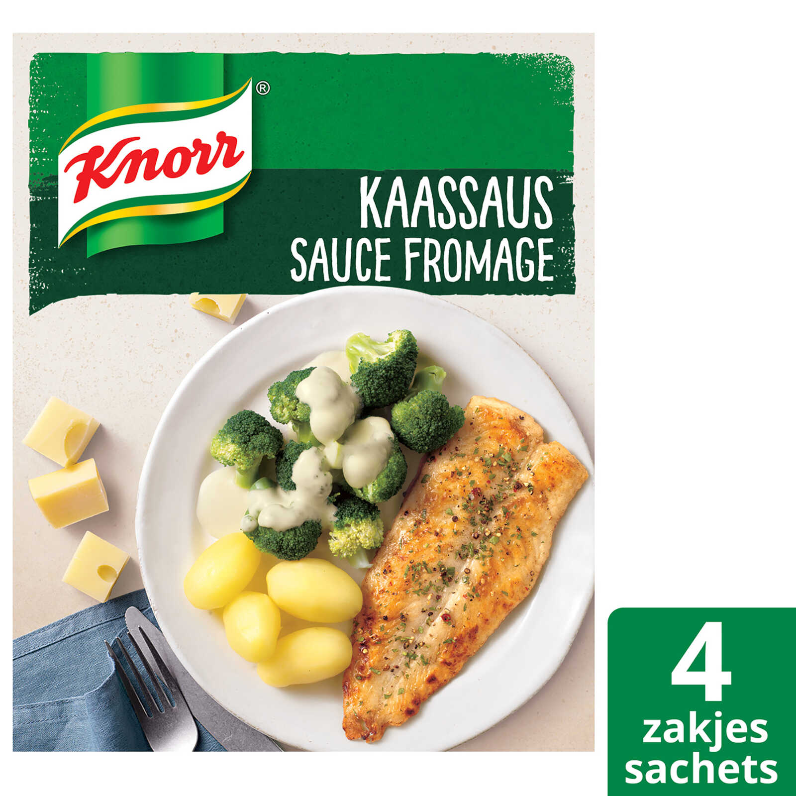Knorr Droge sauzen | Kaas | 4x28 g