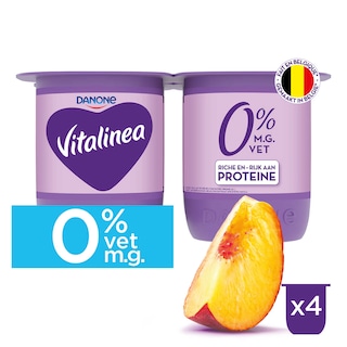 Vitalinea | Yoghurt| Fruit | Perzik | 0% | Vitamine D 