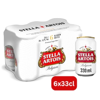 Stella Artois | Blond Bier | Pils | 5,2% Alc. | Blik 