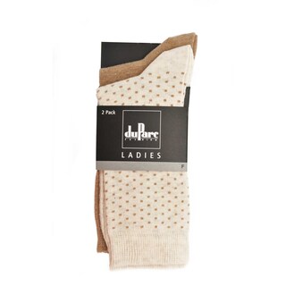 duParc | Chaussettes dames | blanc | pois | 35/38 
