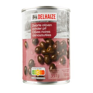 Delhaize | Olijven | Zwart | Ontpit 