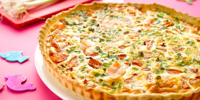 Quiche met zalm