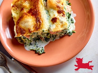 Lasagne au saumon, à la ricotta et aux épinards