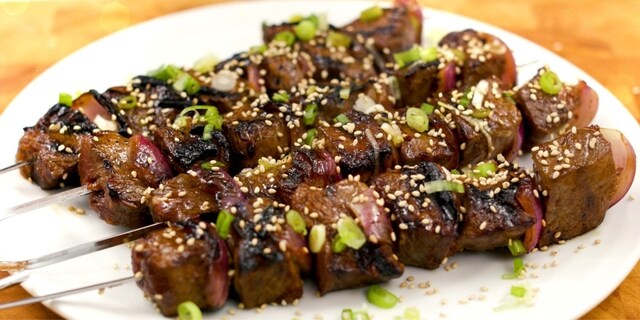 Brochettes de boeuf Dublin-Tokyo