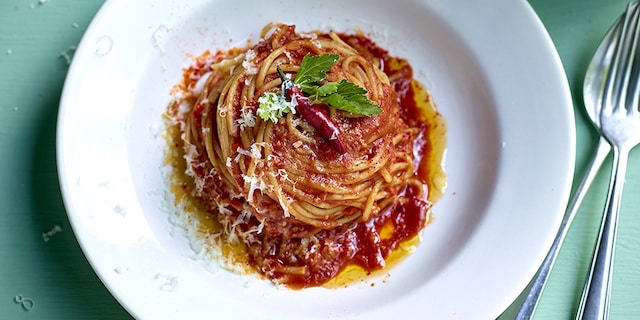 Spaghettis all’arrabbiata