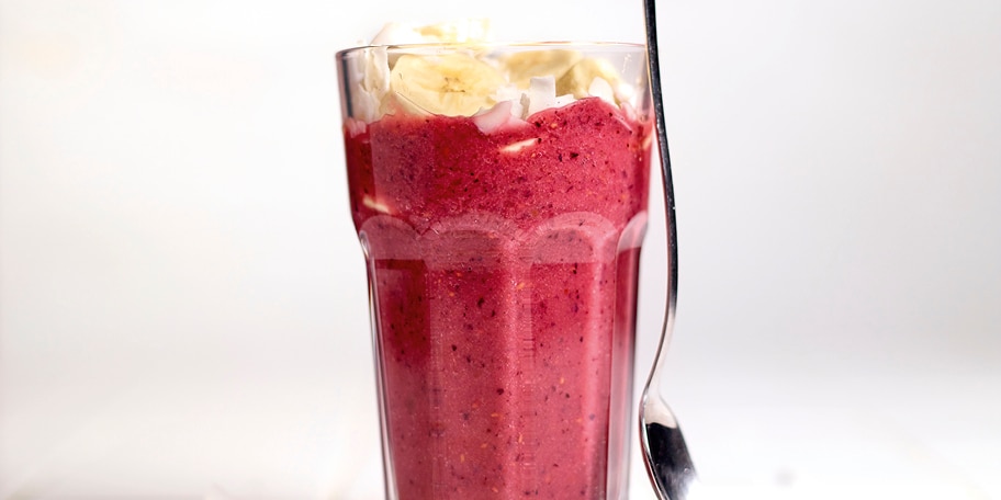Milkshake met rode vruchten
