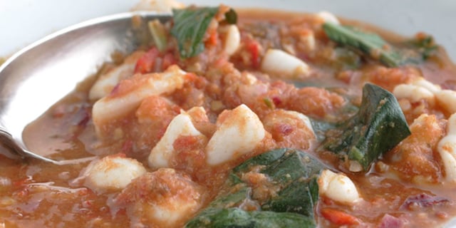 Calamars sautés à la mauricienne