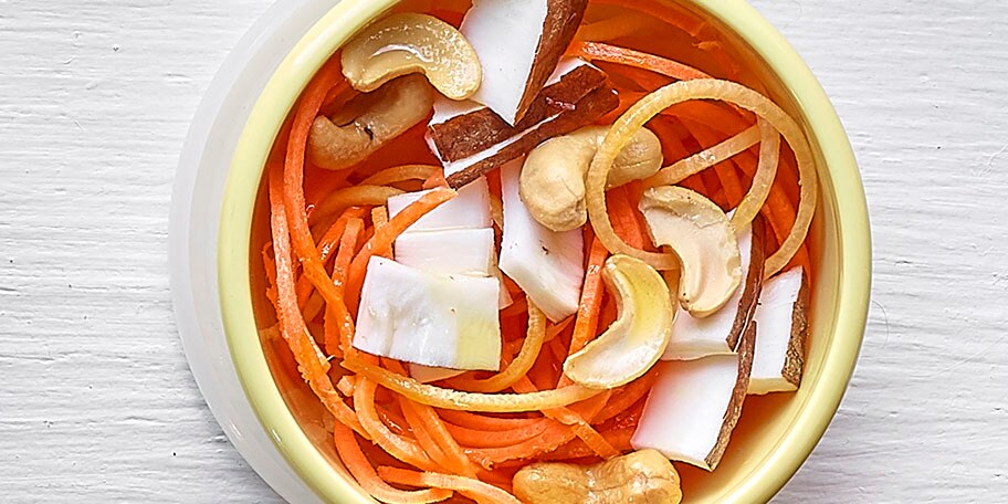 Salade met wortelen