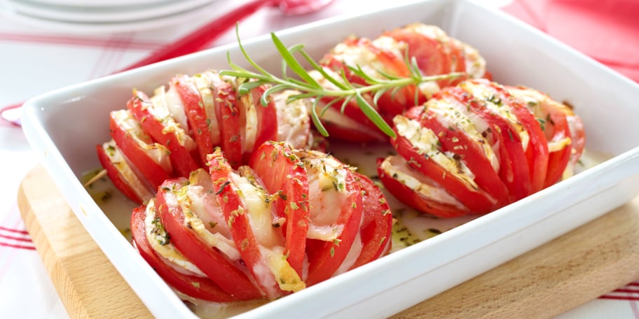 Tomaten met geitenkaas