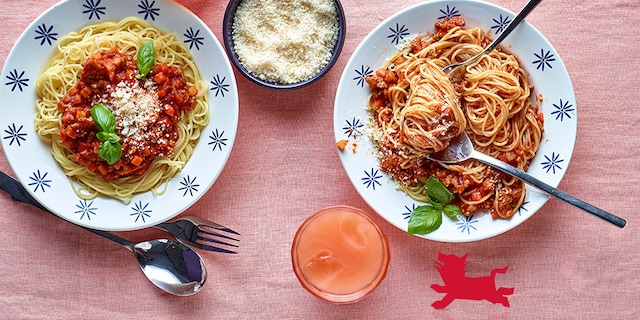 Snelle spaghetti bolognaise