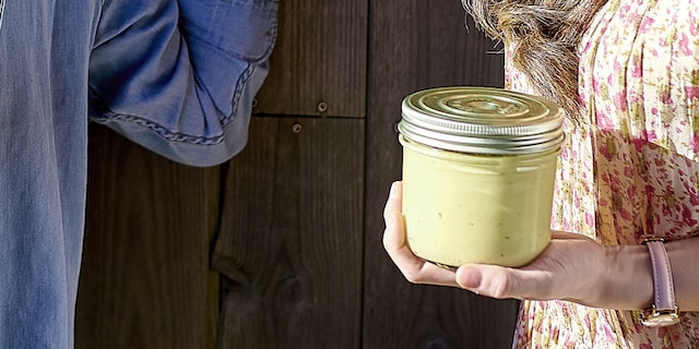 Hummus van kikkererwten met limoen