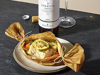 Filet de cabillaud en papillote et petits légumes