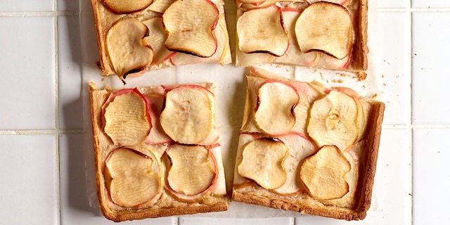 Appeltaart met honing