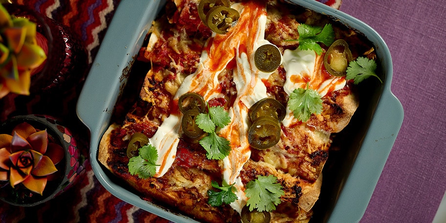 Enchiladas vegetarianas