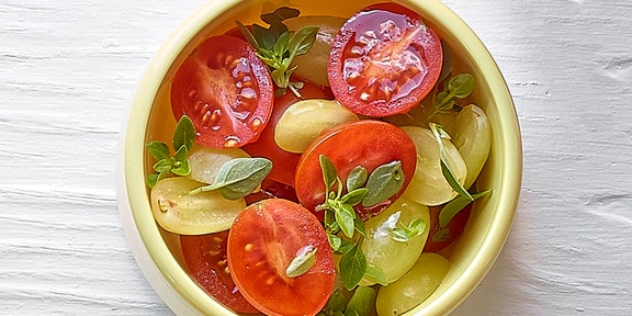 Salade aux raisins