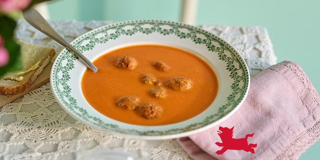 Tomatensoep met balletjes