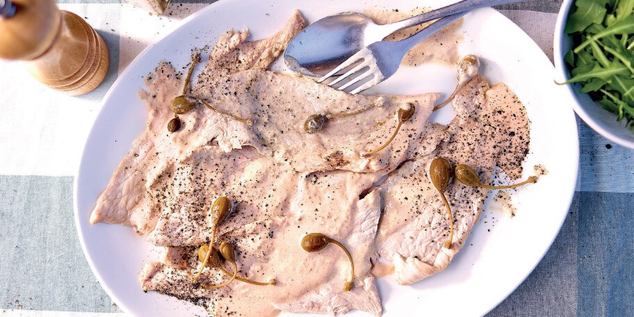Vitello tonnato met sardines