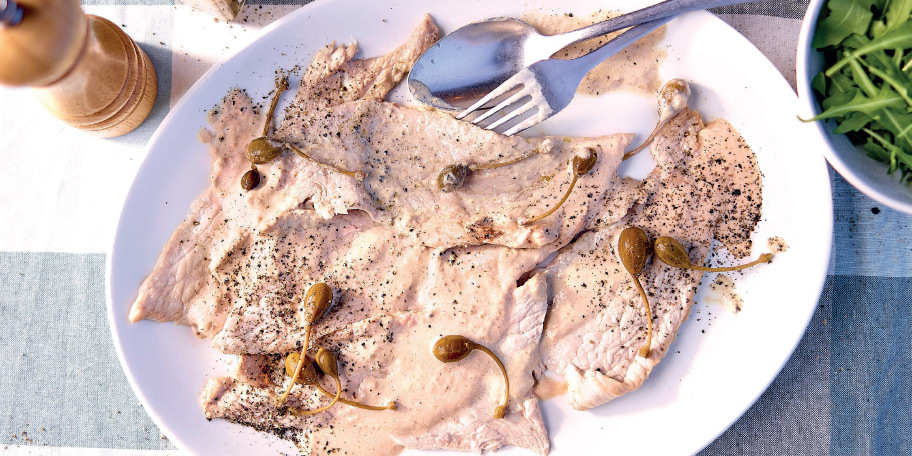 Vitello tonnato met sardines