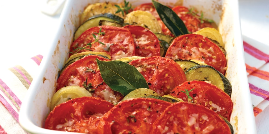 Tian de tomates et courgettes