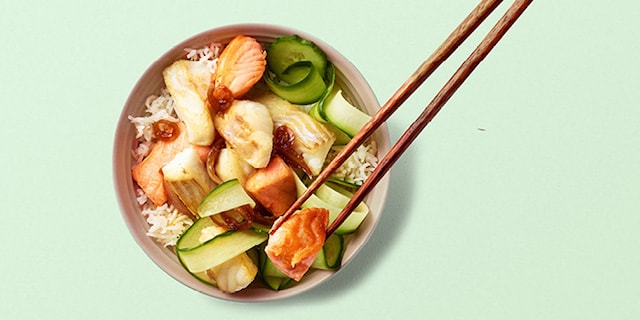 Dés de poisson aux 5 épices