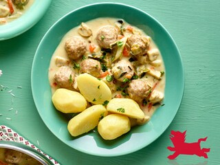 Boulettes de porc en blanquette