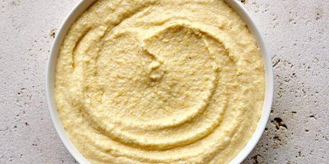Smeuïge polenta met mascarpone en grana padano
